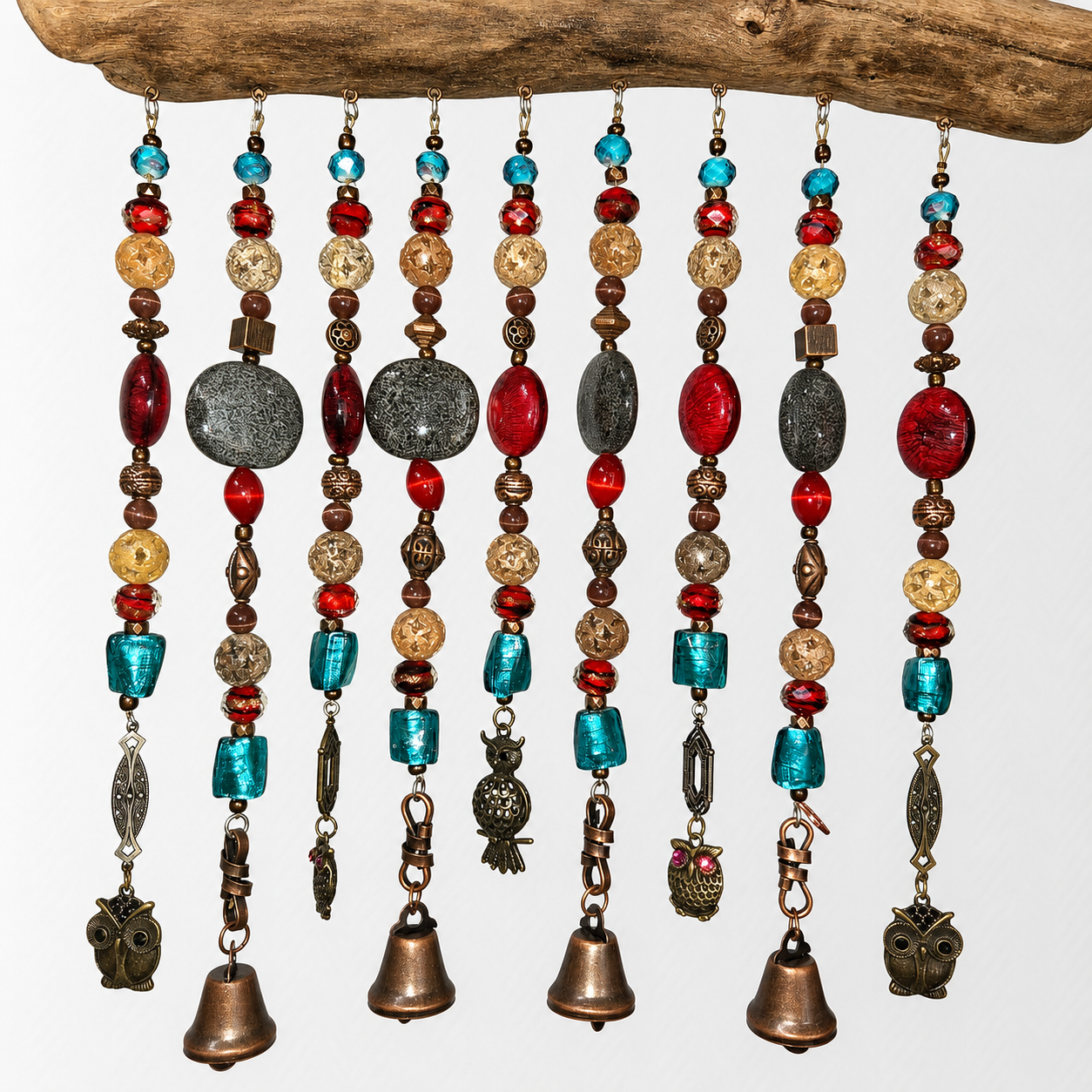 Rustic Owl Wind Chime