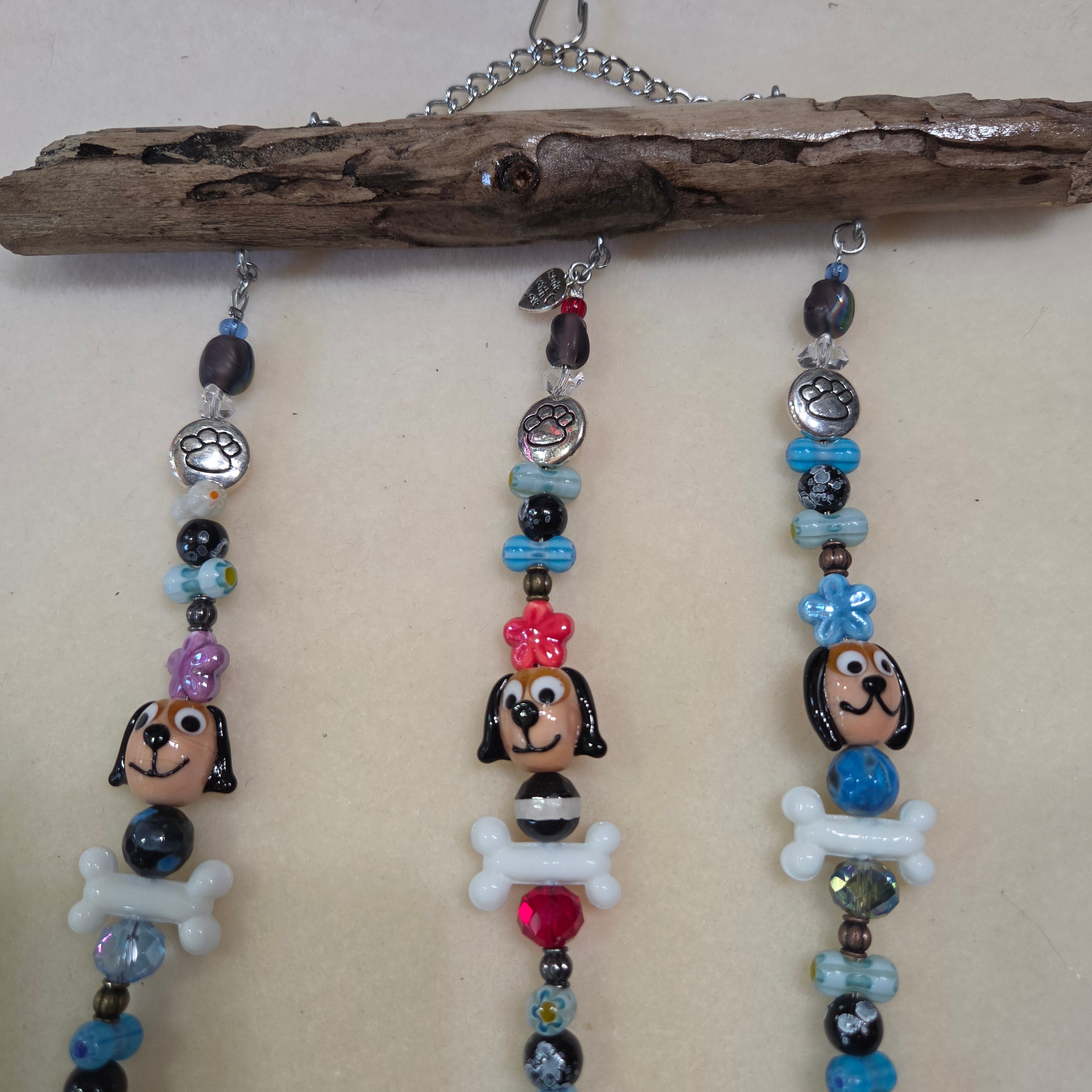 Puppy Love Driftwood Suncatcher