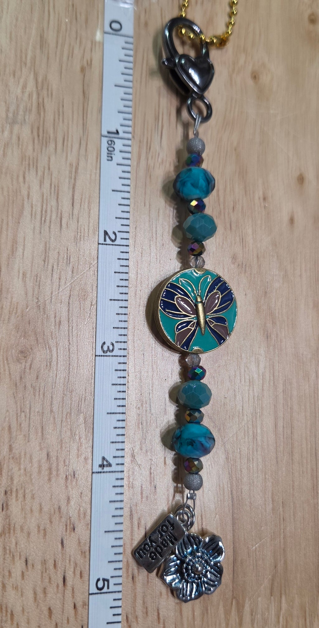 Butterfly Rearview Mirror Charm