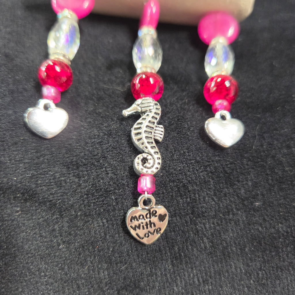 Seahorse Driftwood Rearview Mirror Suncatcher Charm