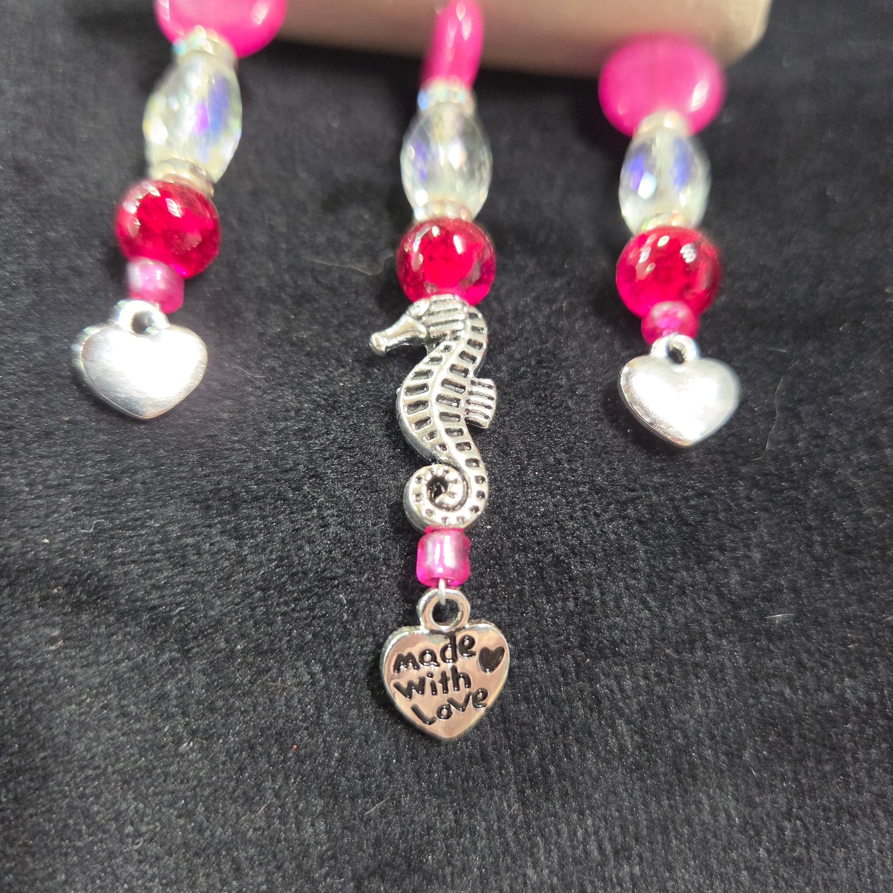 Seahorse Driftwood Rearview Mirror Suncatcher Charm