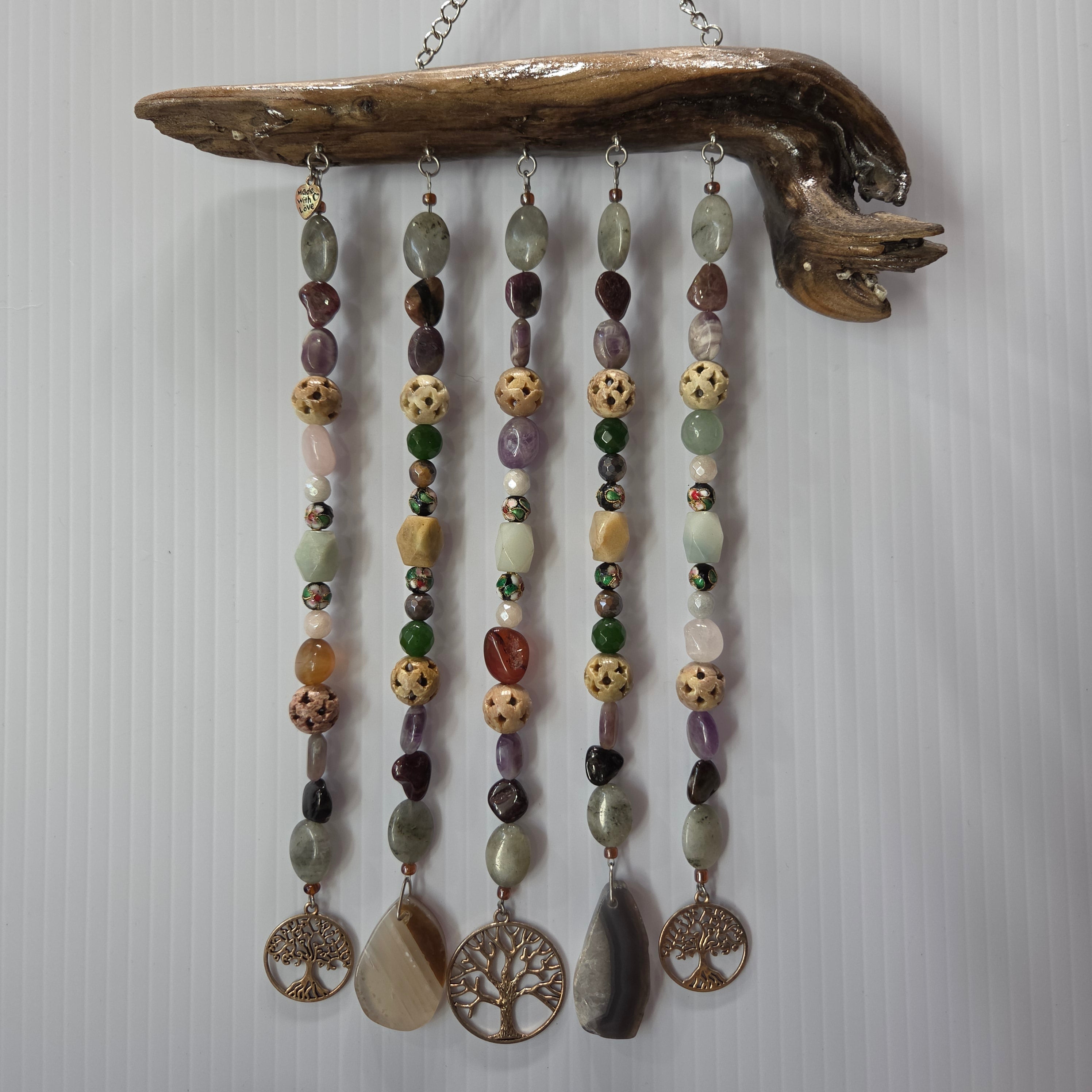 Natural Harmony Driftwood Wall Hanging. Handcrafted one-of-a-kind 

﻿Tree of Tides
