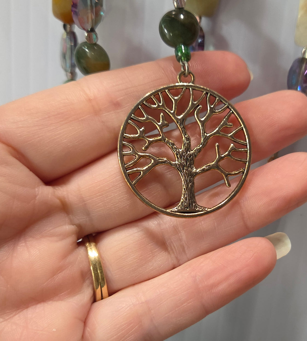 Handcrafted Driftwood Suncatcher – Tree of Life Edition one-of-a-kind