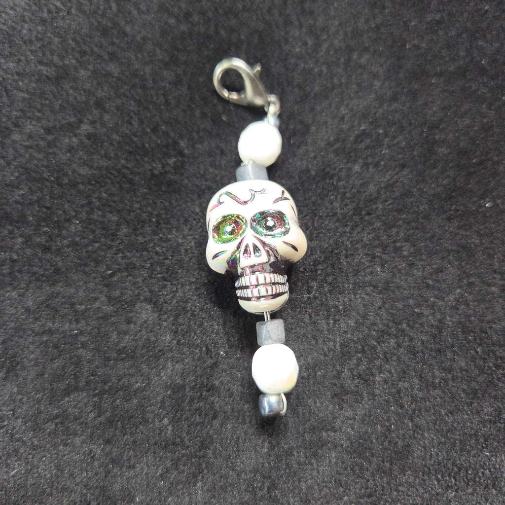 Skull Zipper Charm