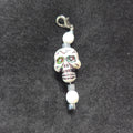 Skull Zipper Charm
