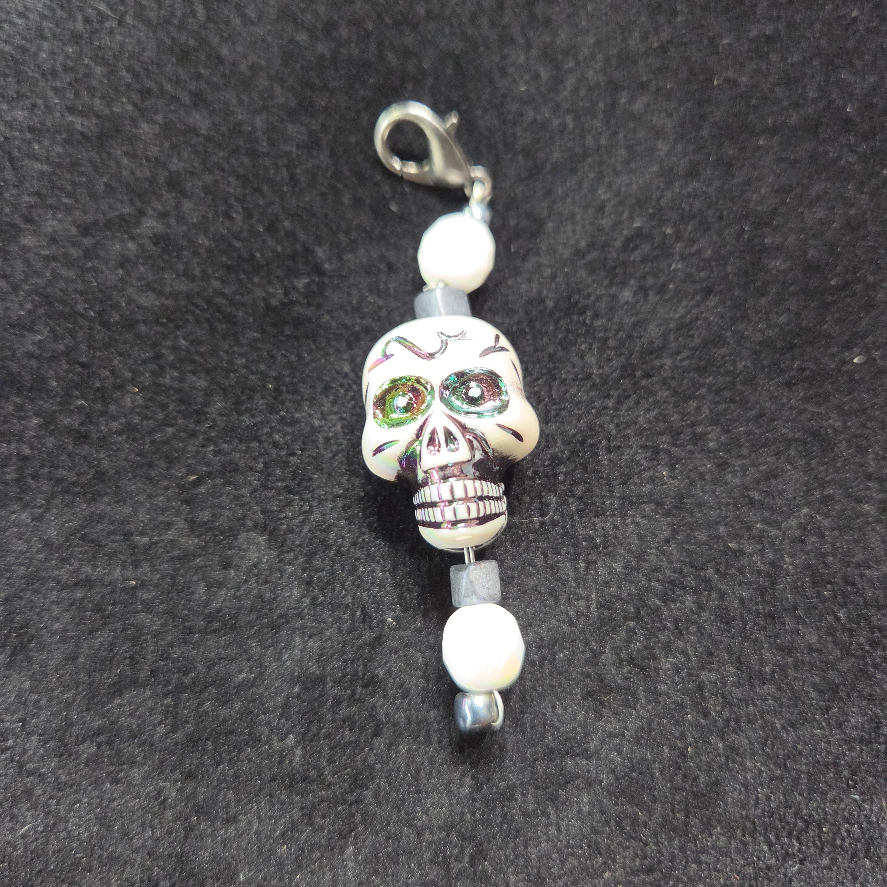 Skull Zipper Charm