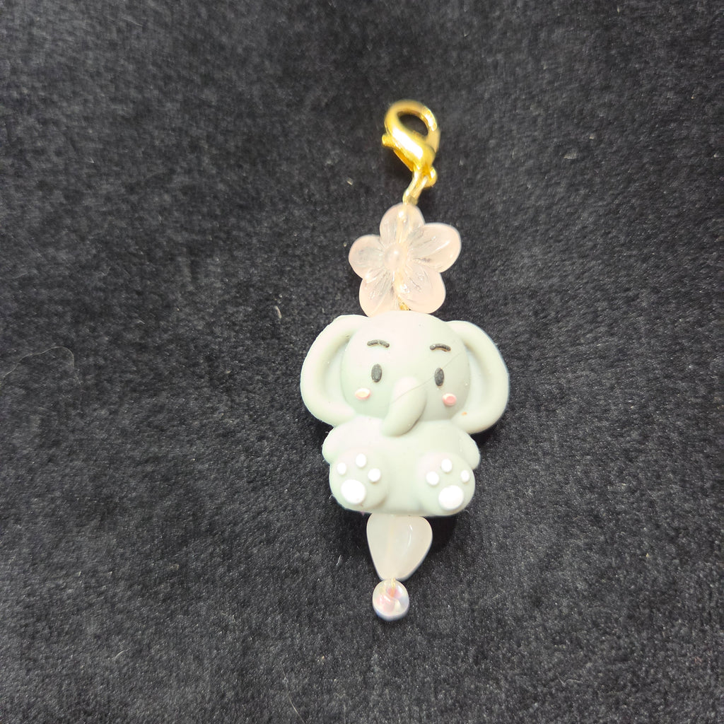 Elephant Zipper Charm