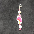 Pink Flamingo Zipper Charm