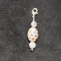 Silver Sparkle Zipper Charm