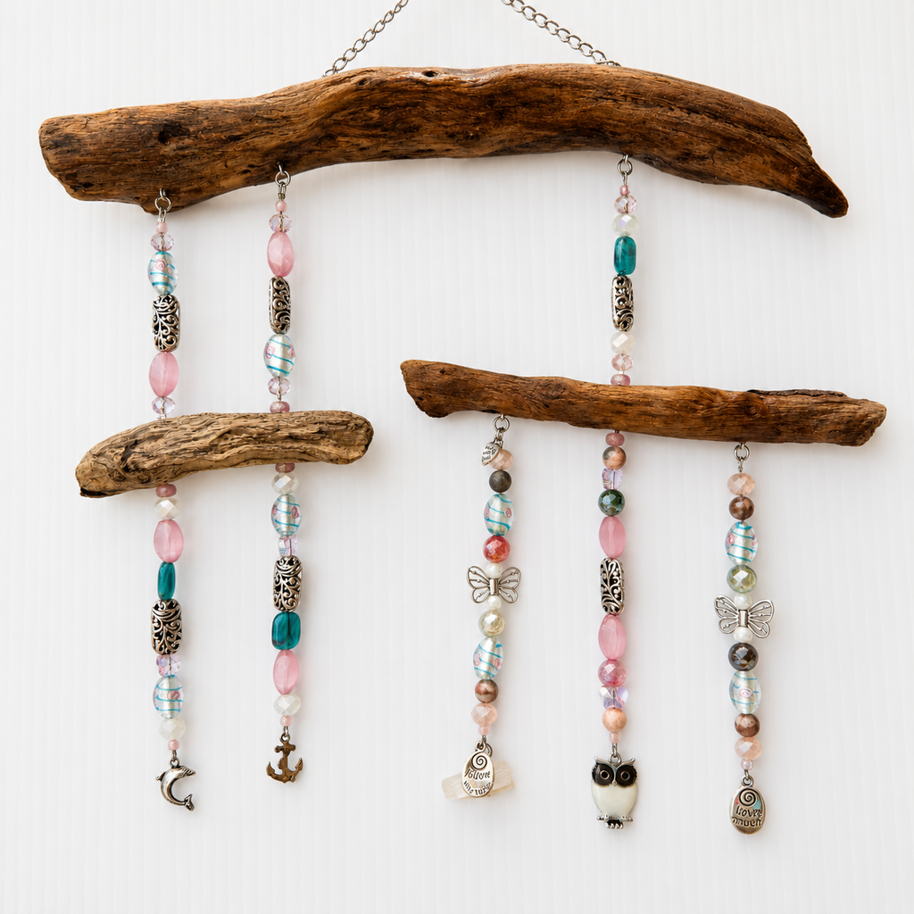 Whispers of the Tide – Driftwood Suncatcher
