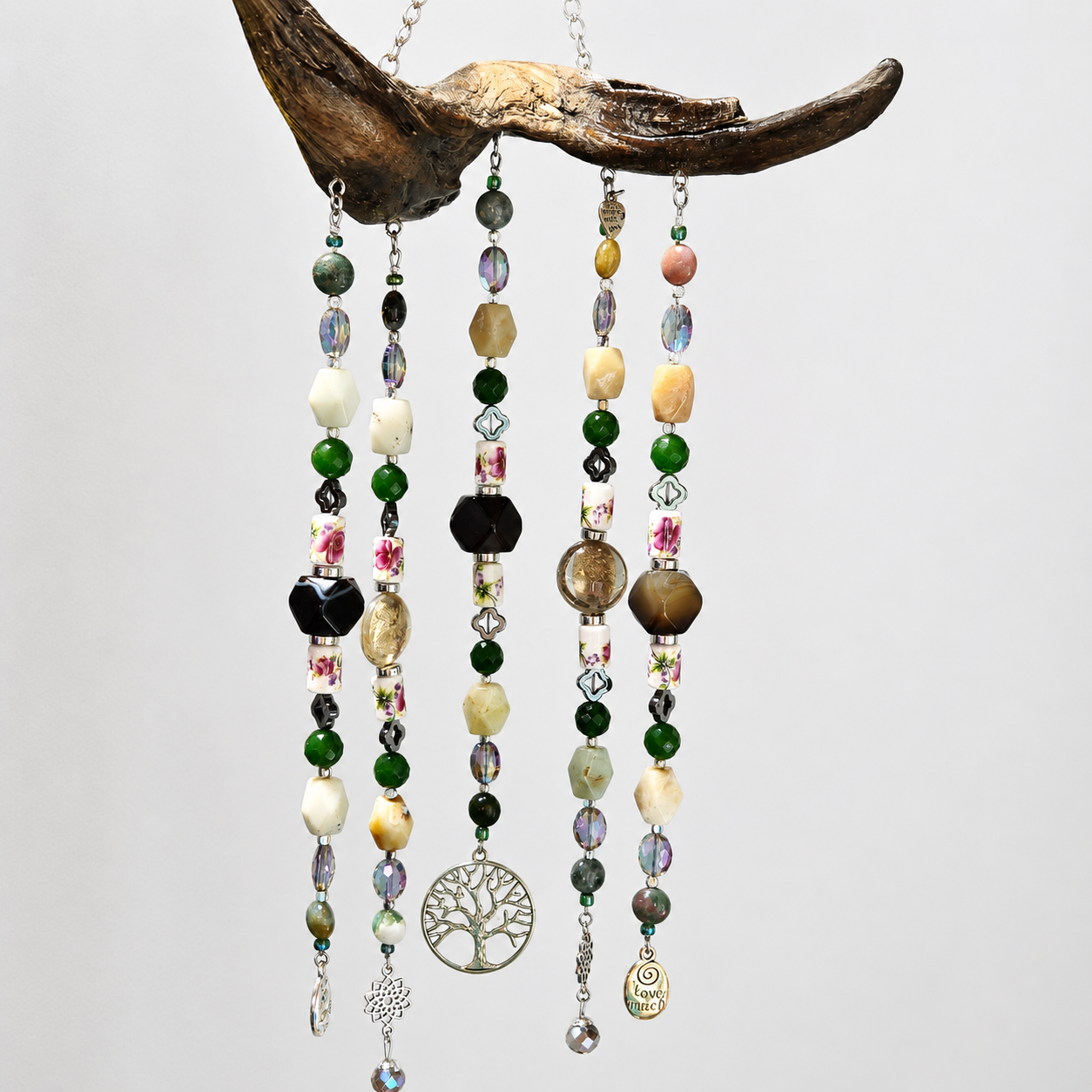 Handcrafted Driftwood Suncatcher – Tree of Life Edition one-of-a-kind