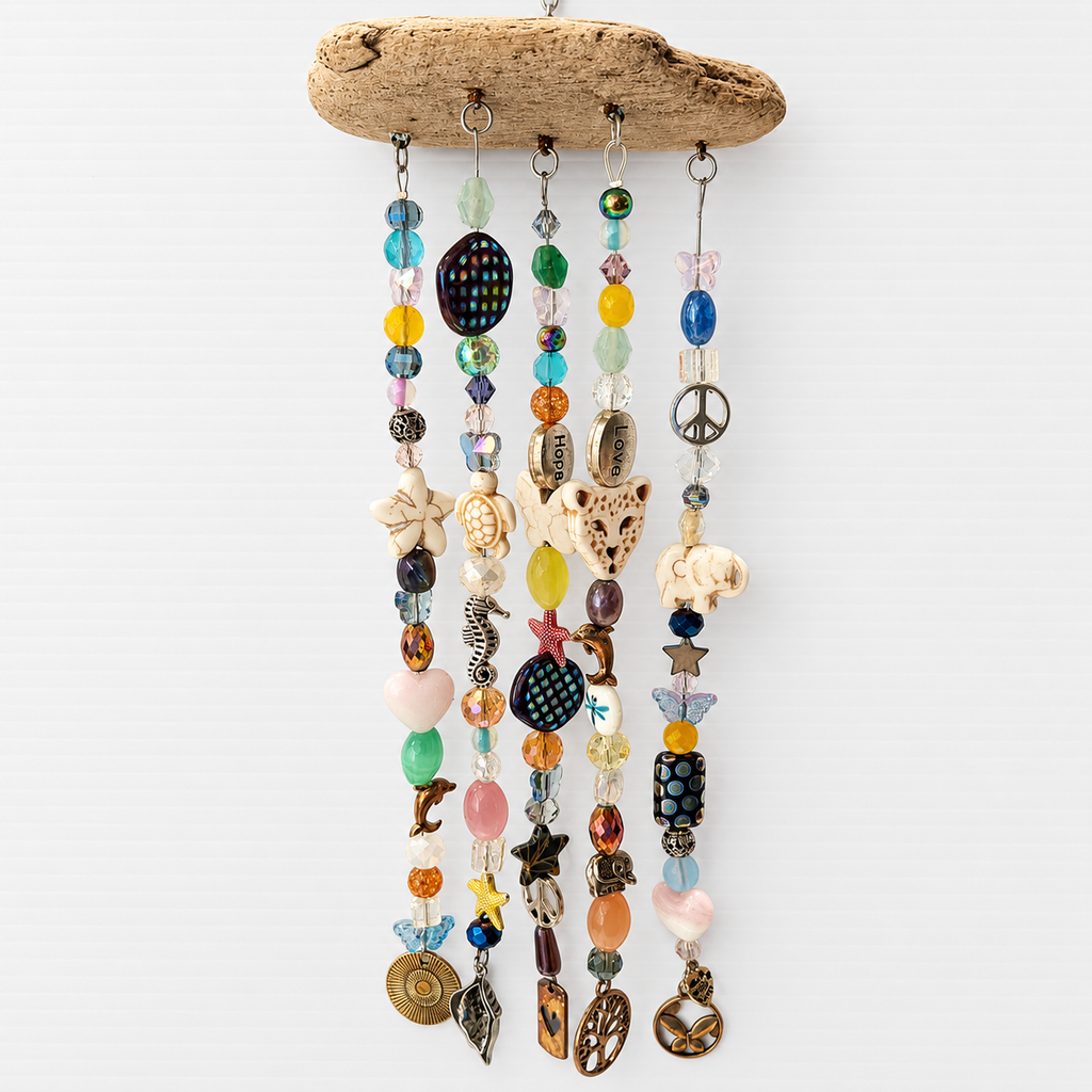 Love & Hope Driftwood Suncatcher handcrafted one-of-a-kind
