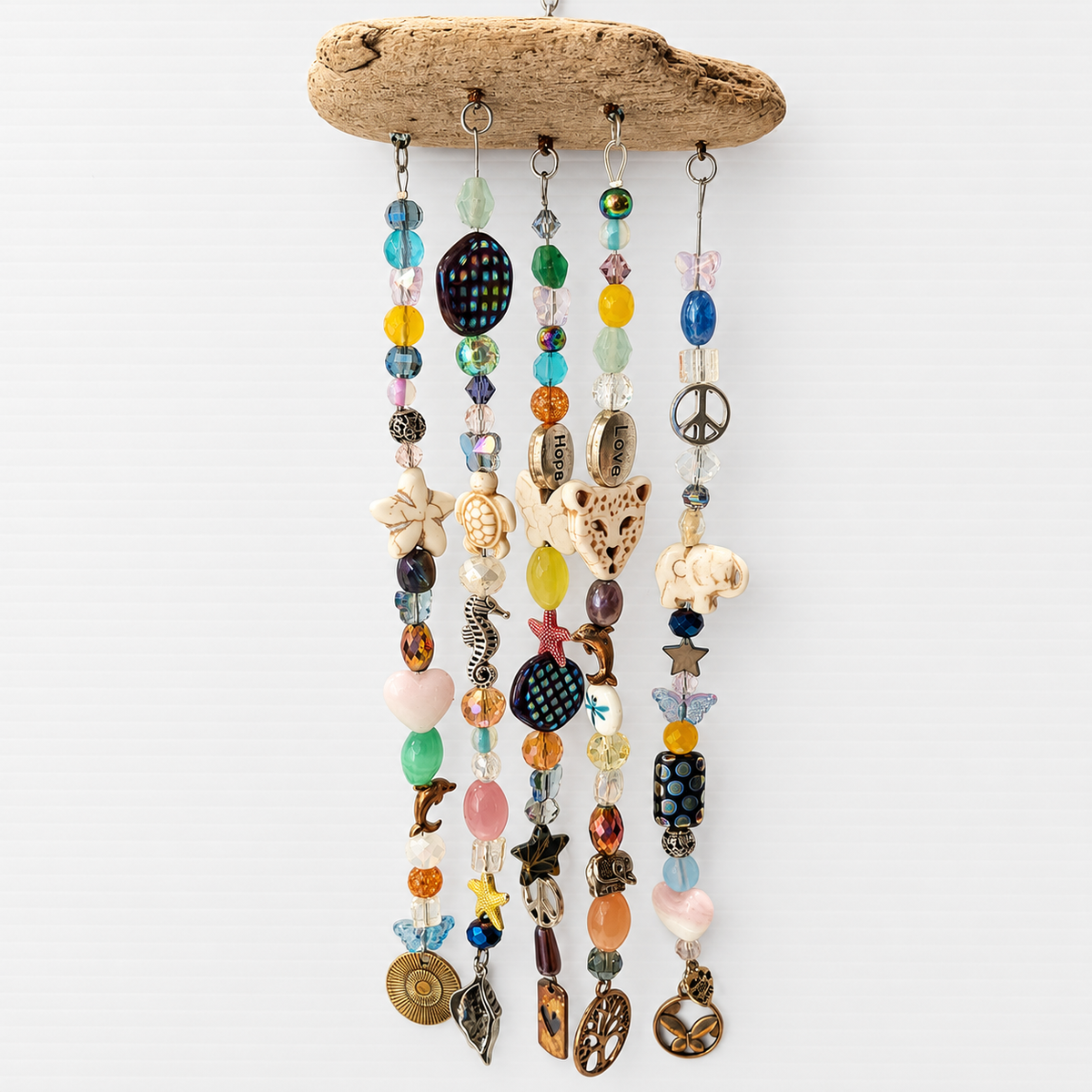 Love & Hope Driftwood Suncatcher handcrafted one-of-a-kind