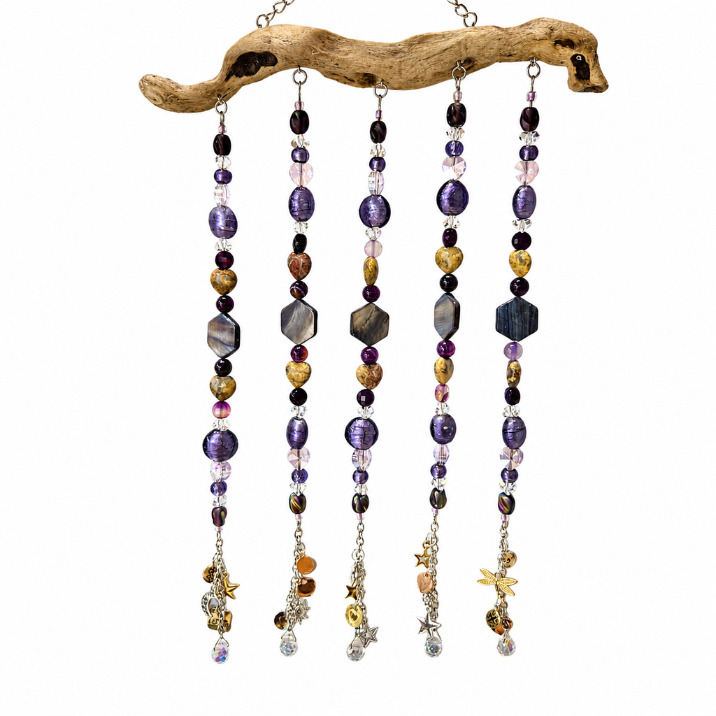 Purple Twilight Driftwood Suncatcher