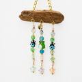 Frogs & Ladybugs Driftwood Suncatcher

﻿Woodland Whimsy