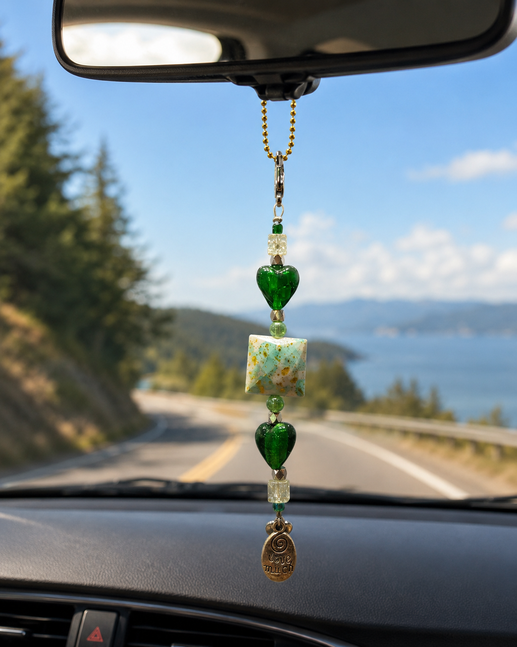 Love Much Rearview Mirror Charm