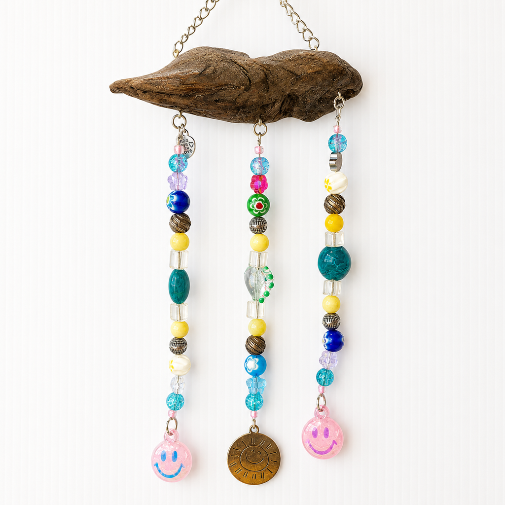 Sunshine Smiles Driftwood Hanging Suncatcher