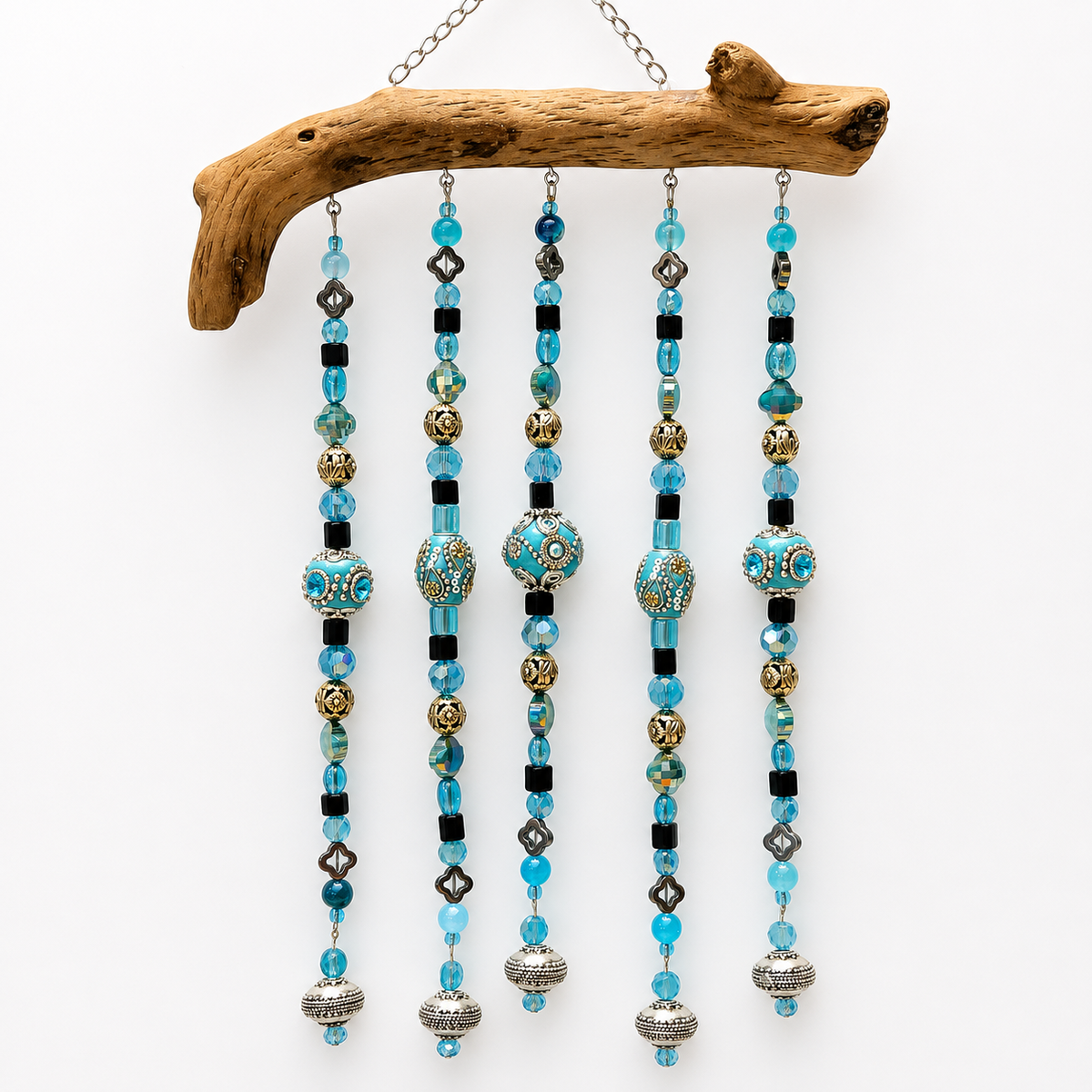 Ocean Jewel driftwood wall hanging  handcrafted one-of-a-kind