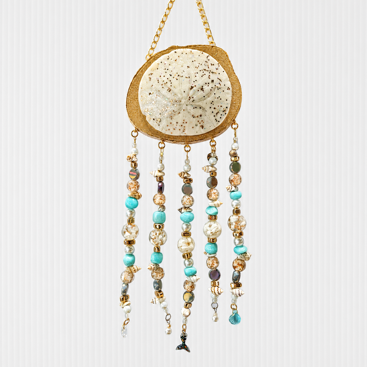 Golden Tide Sand Dollar Wall Hanging