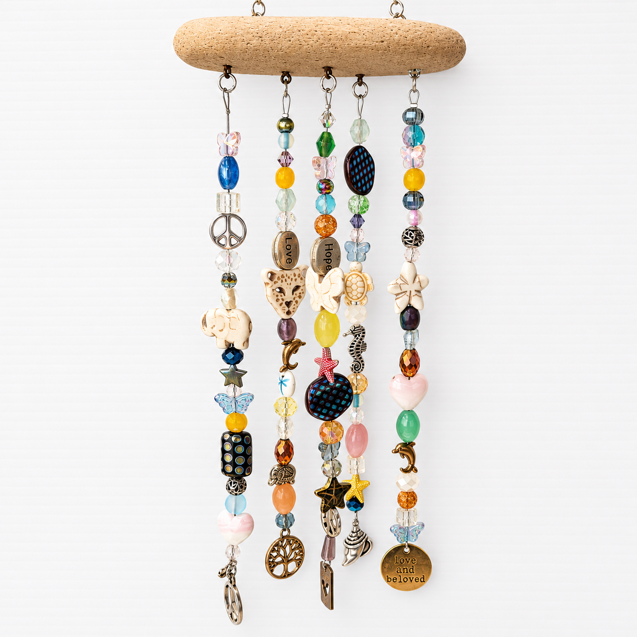 Love & Hope Driftwood Suncatcher handcrafted one-of-a-kind