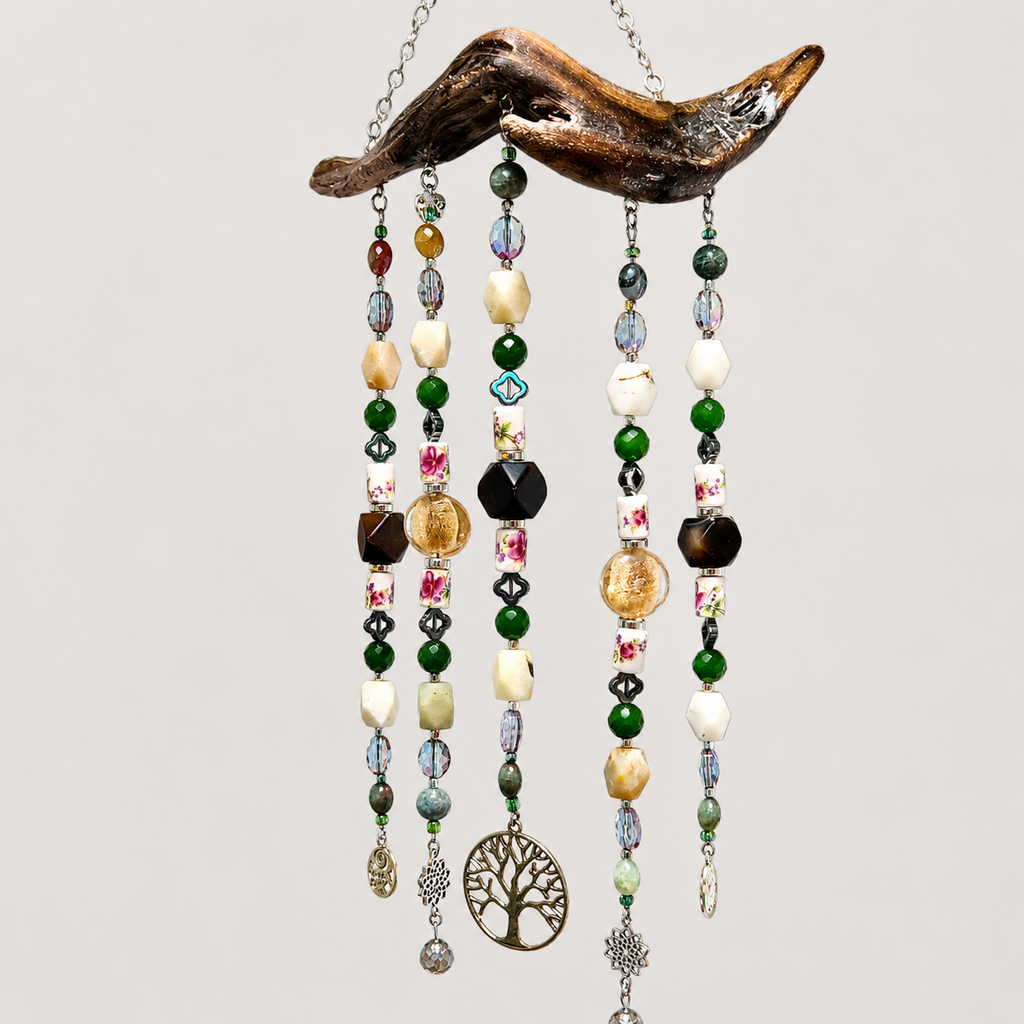 Handcrafted Driftwood Suncatcher – Tree of Life Edition one-of-a-kind