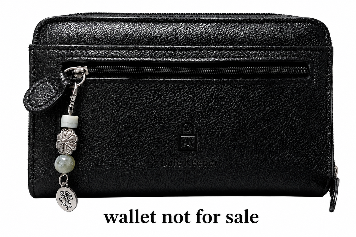 Floral Serenity Zipper Charm