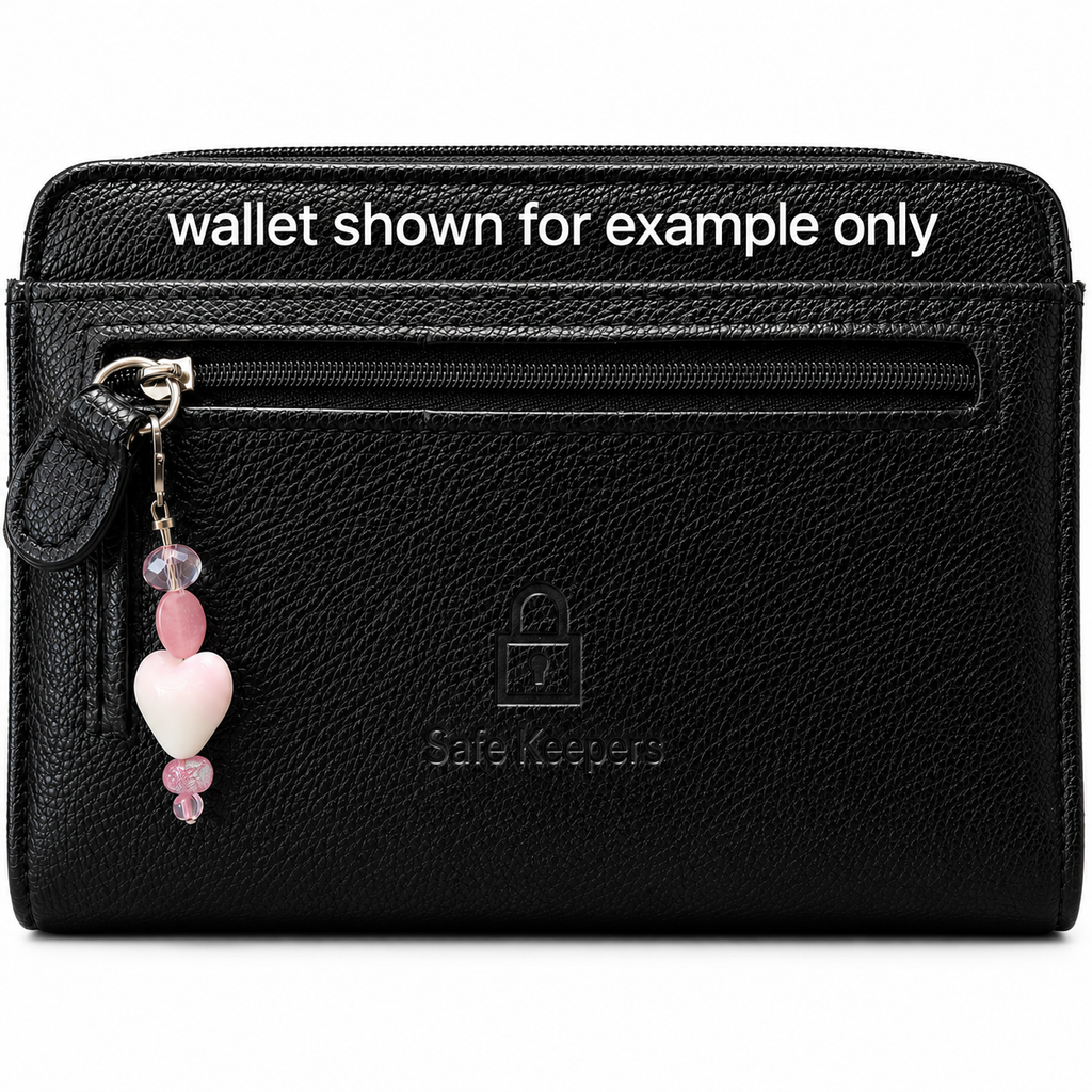 Blush Heart Zipper Charm