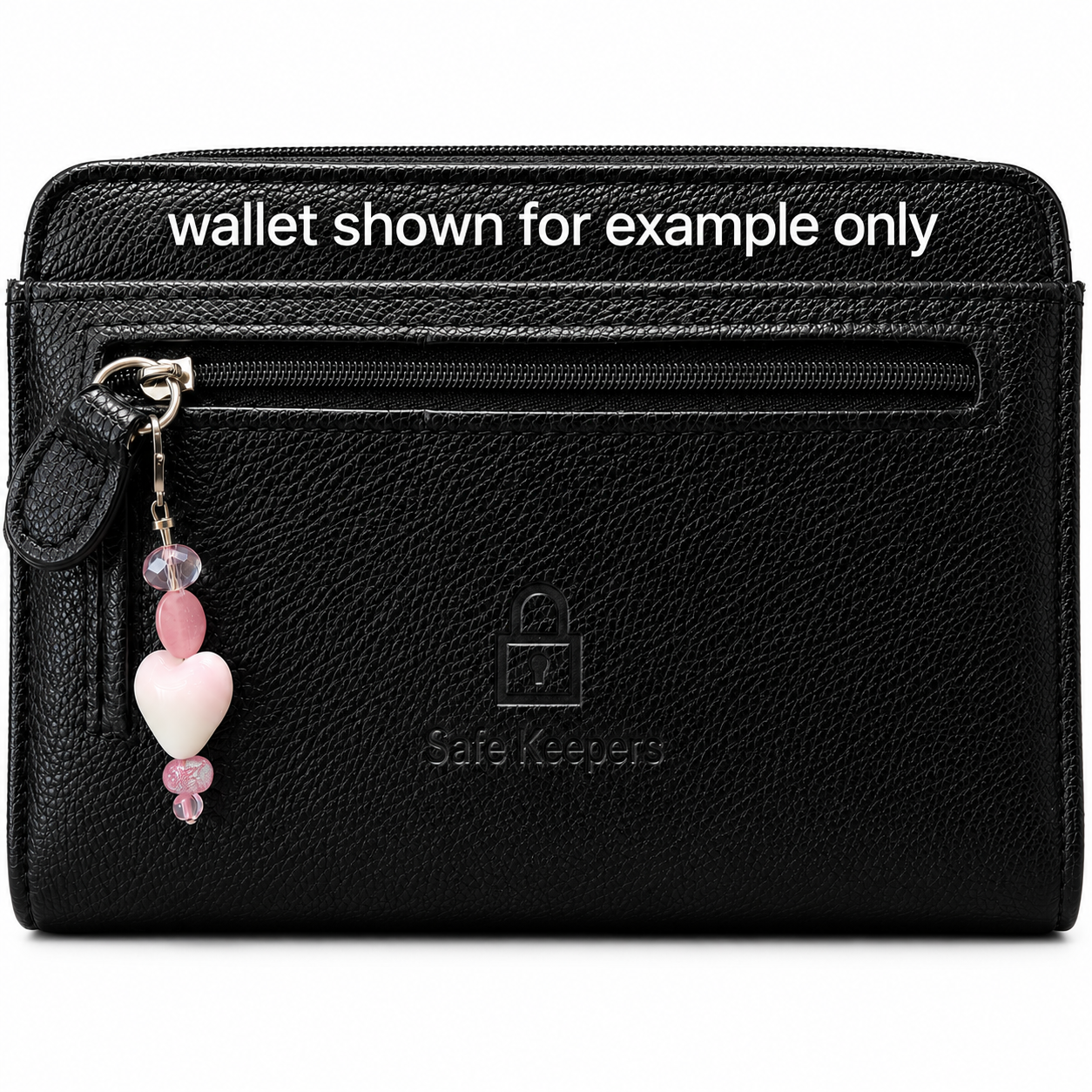 Blush Heart Zipper Charm