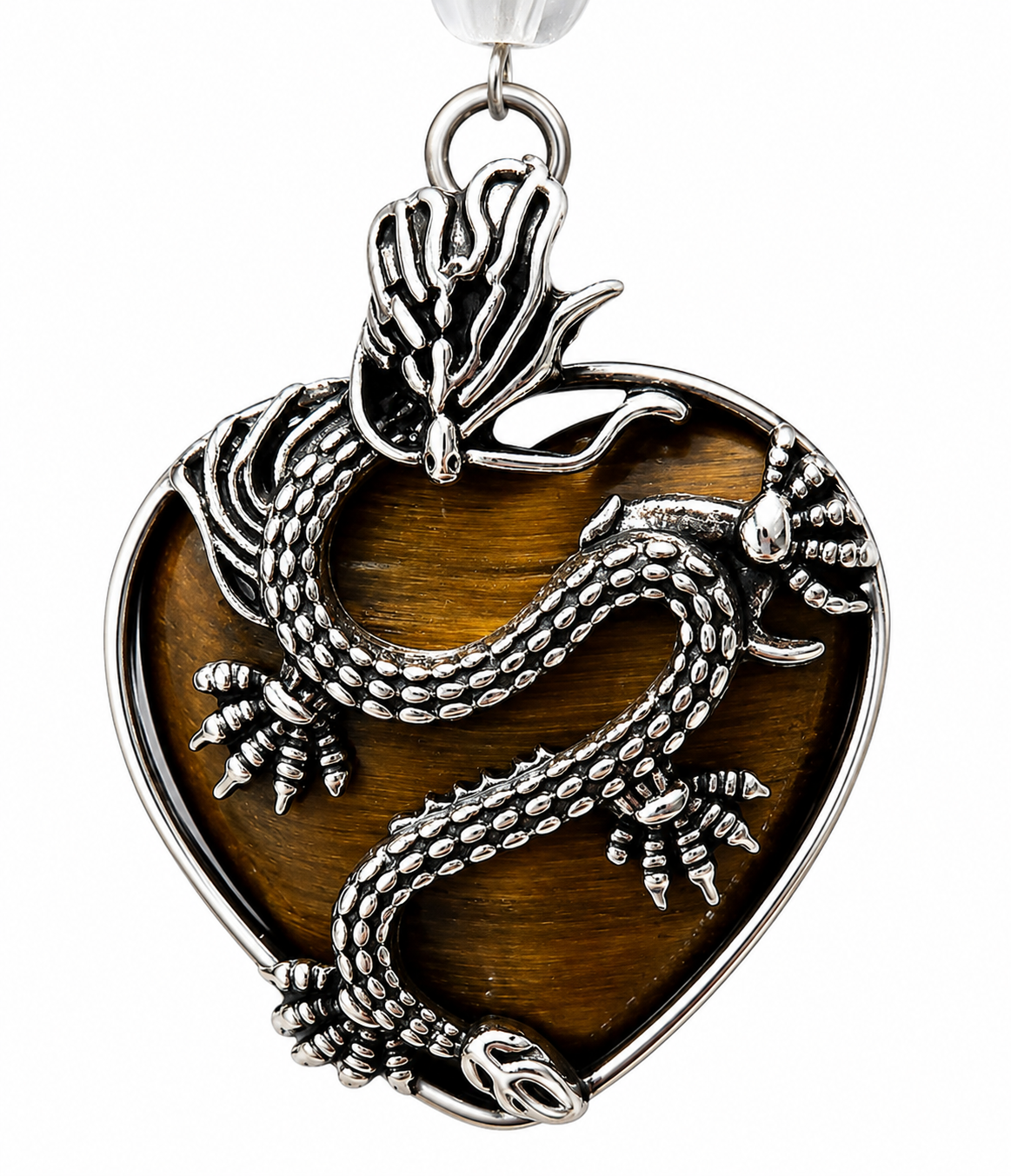 Dragon's Heart driftwood suncatcher handcrafted one-of-a-kind