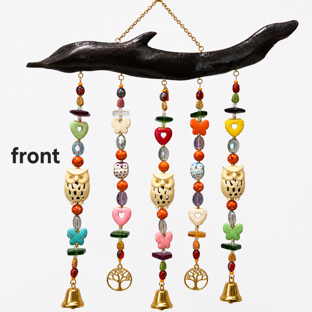 Woodland Wisdom handcrafted one-of-a-kind driftwood wind chime