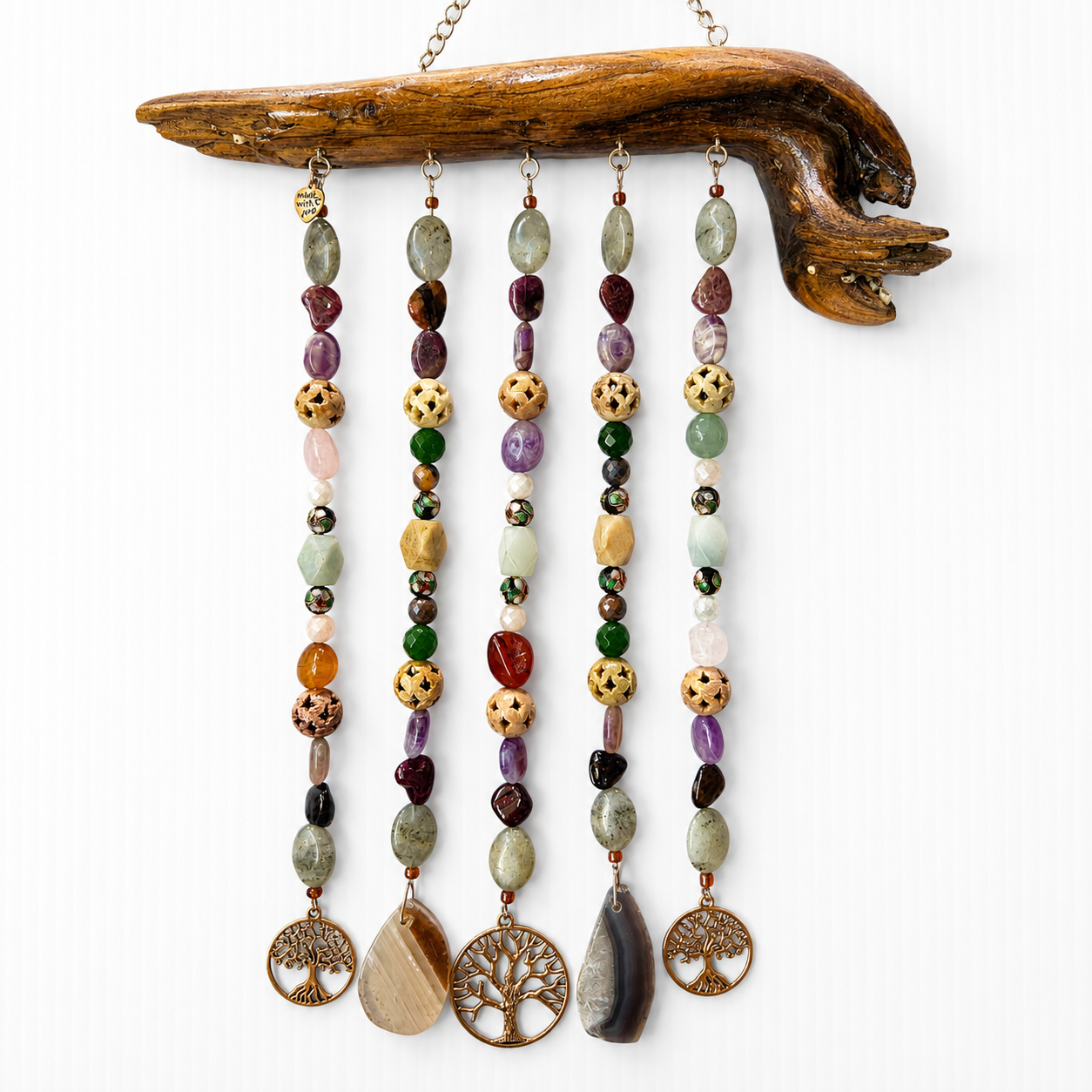 Natural Harmony Driftwood Wall Hanging. Handcrafted one-of-a-kind 

﻿Tree of Tides